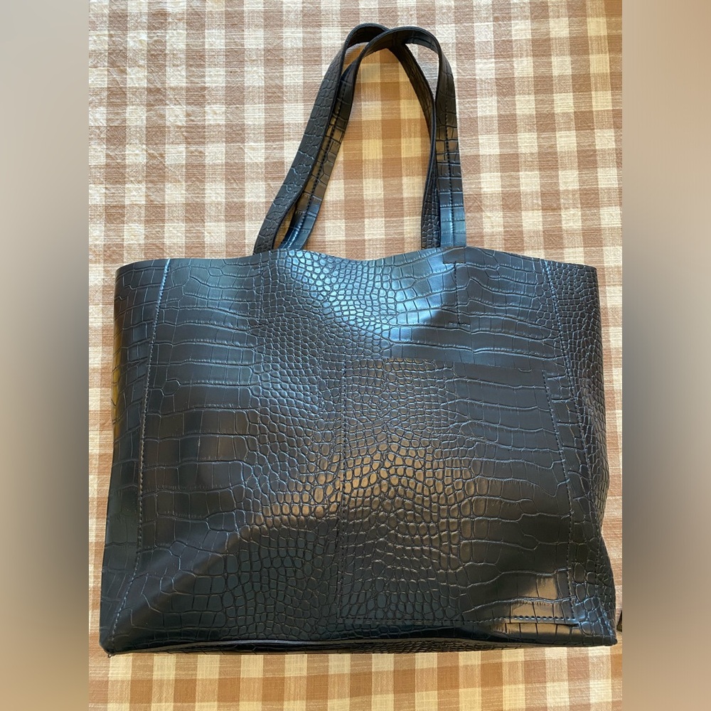 Croc Embossed Leather Tote Bloomingdales